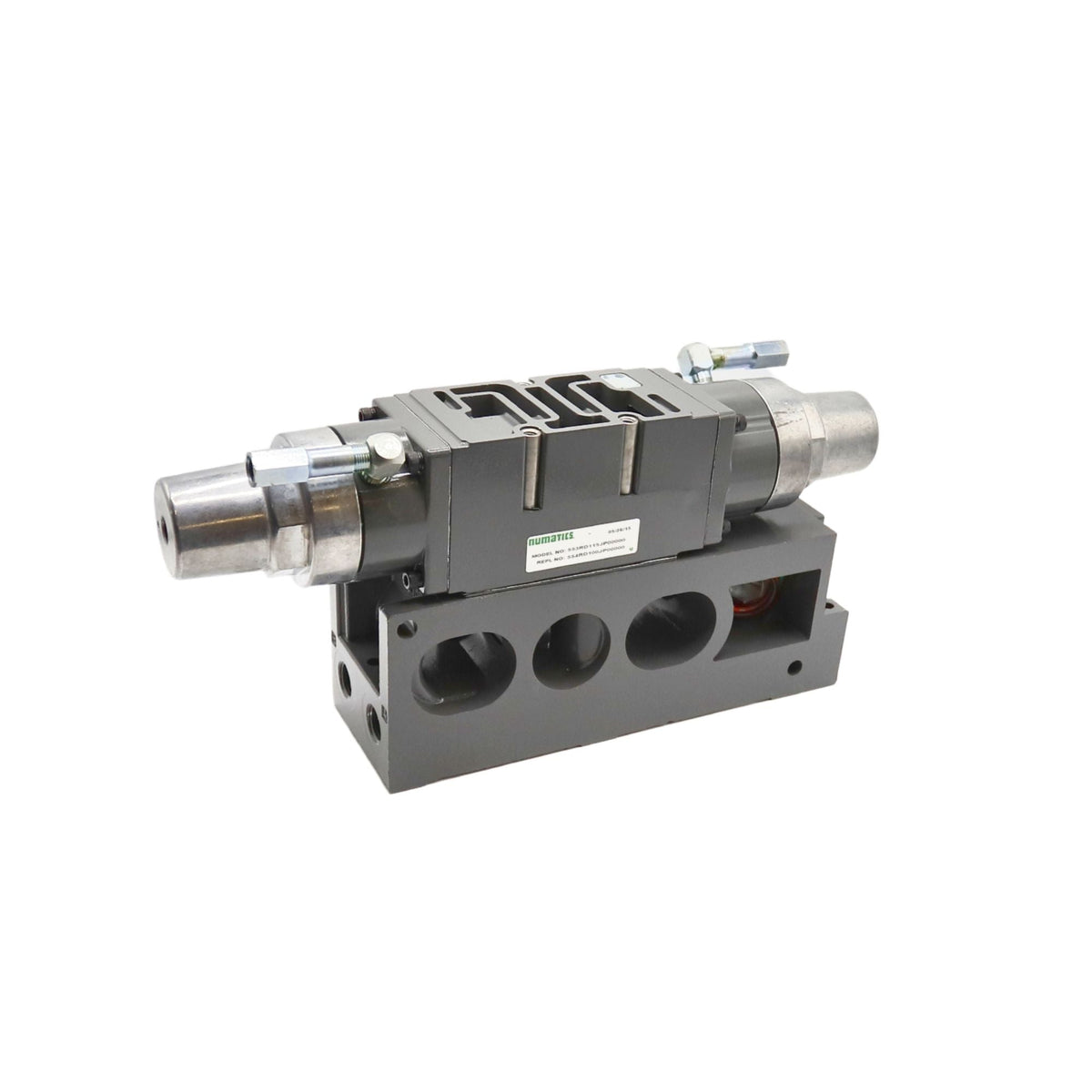Numatics l Aventics Dual Pressure Regulator, 10-130 PSI | 553RD115JP00000 - side profile