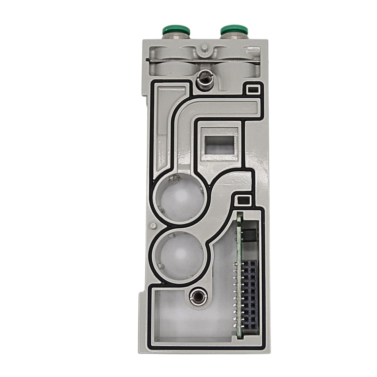 Numatics l Aventics Manifold Block 2005 Series 1/4 in Tube S/B ports DZB (Z2) | 206-1366 - side view