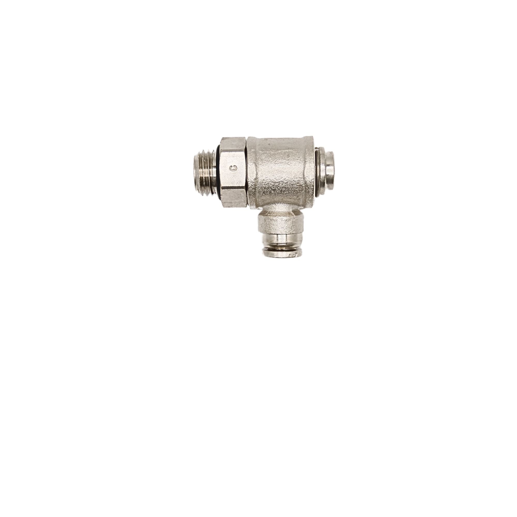 Brass Flow control 1/4 in Tube 1/4 in MNPT meter out