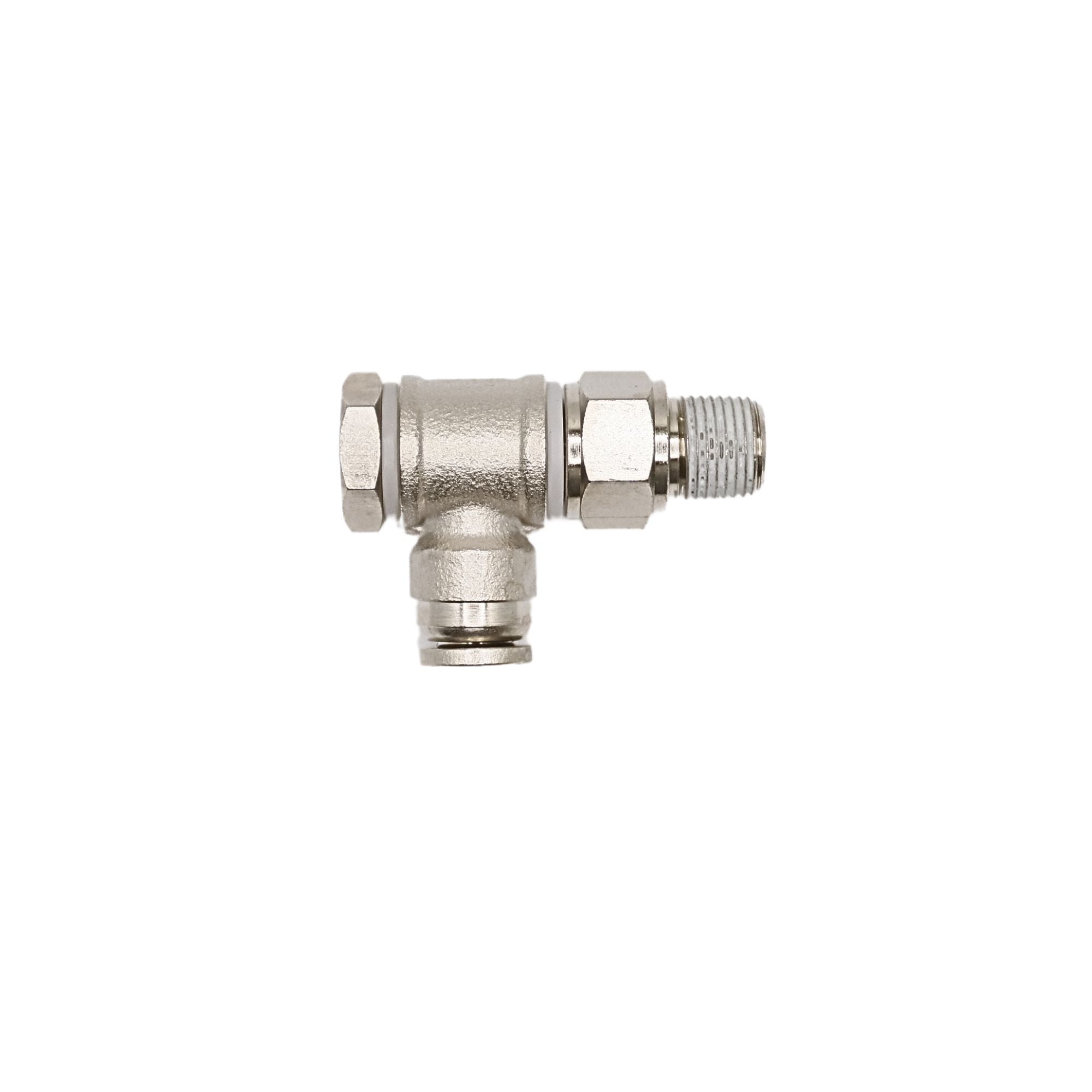 Brass Flow control 1/4 in Tube 1/8 in MNPT meter out