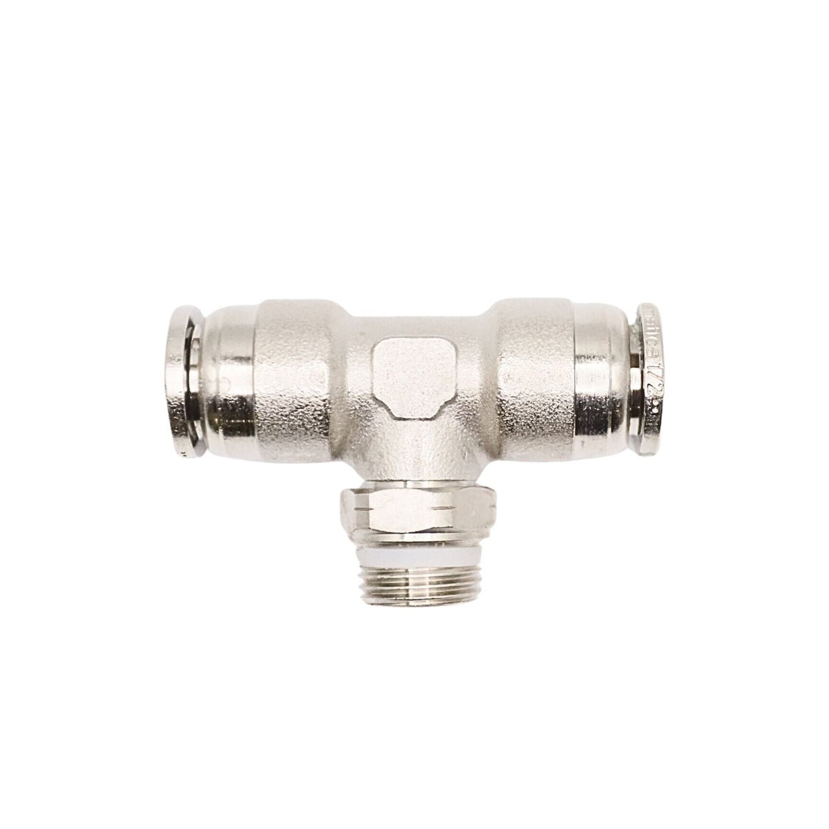 Aventics-NP Brass Push-in fitting 1/2" Tube X 3/8"NPT Universal male swivel branch tee used on numatics-aventics product line