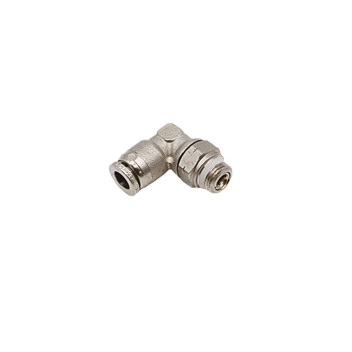Push-in fitting 1/4 in Tube 1/8 in MNPT Swivel elbow (Viton)