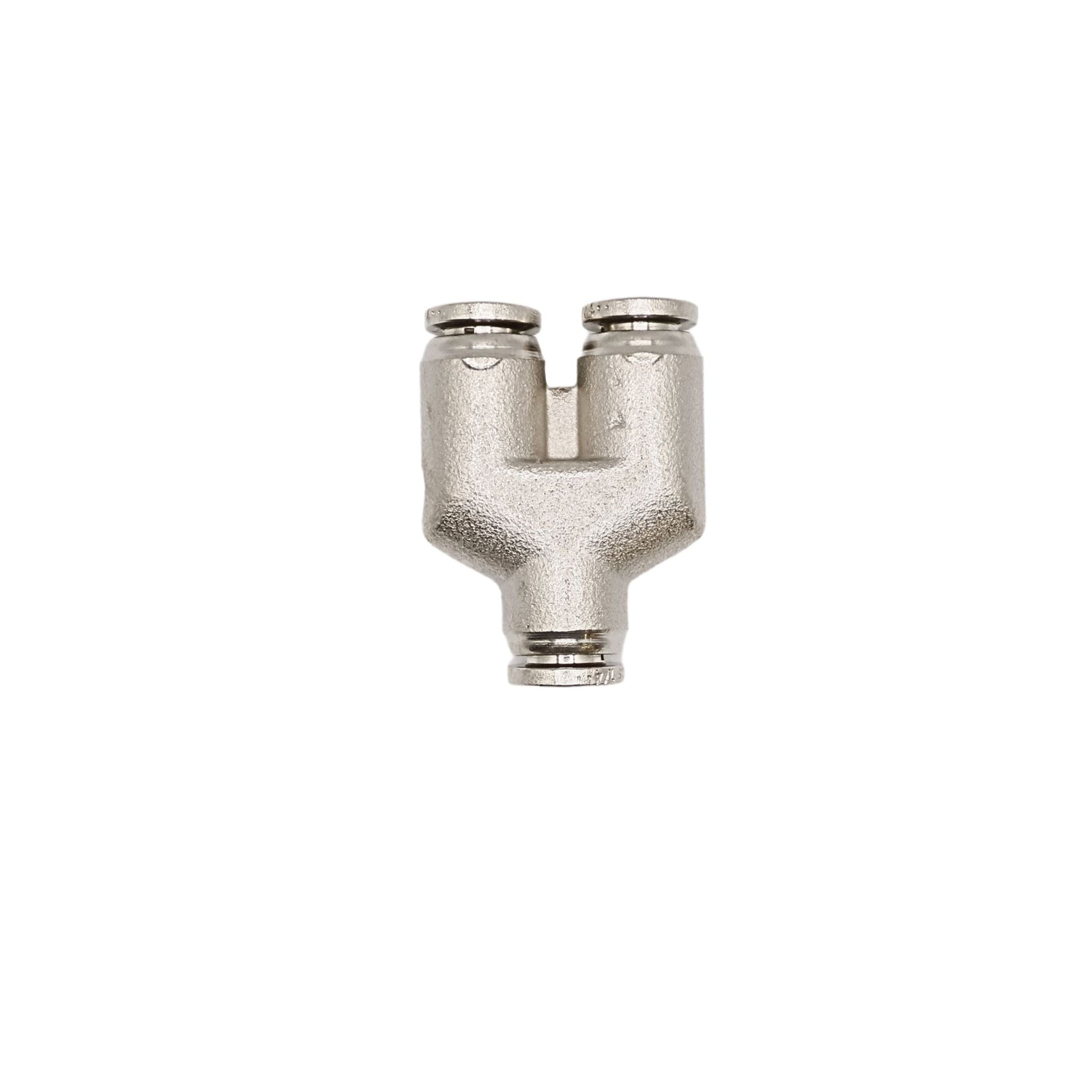 Brass Push-in fitting 1/4 in Tube union Y
