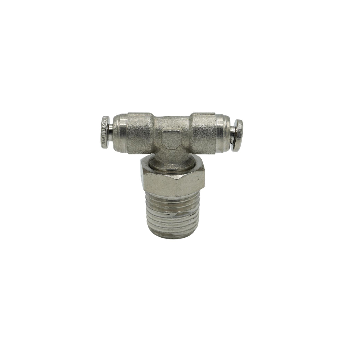 Numatics | Aventics NP Brass Push-in fitting 1/8 in Tube 1/4 in MNPT Swivel branch tee | INB114-108-021