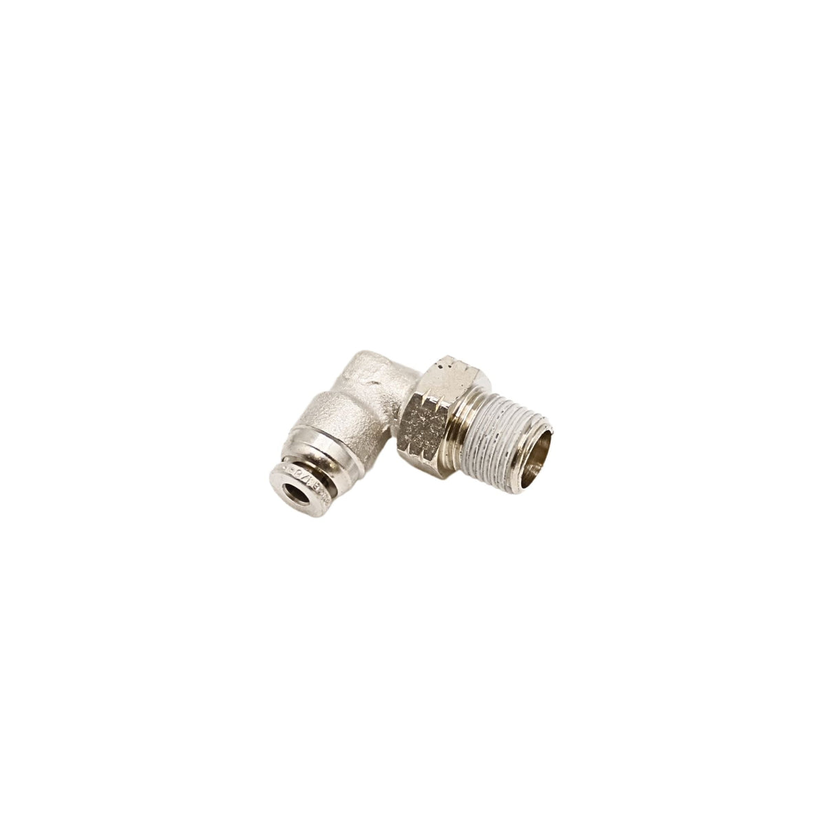 Brass Push-in fitting 1/8 in Tube 1/8 in MNPT Swivel elbow