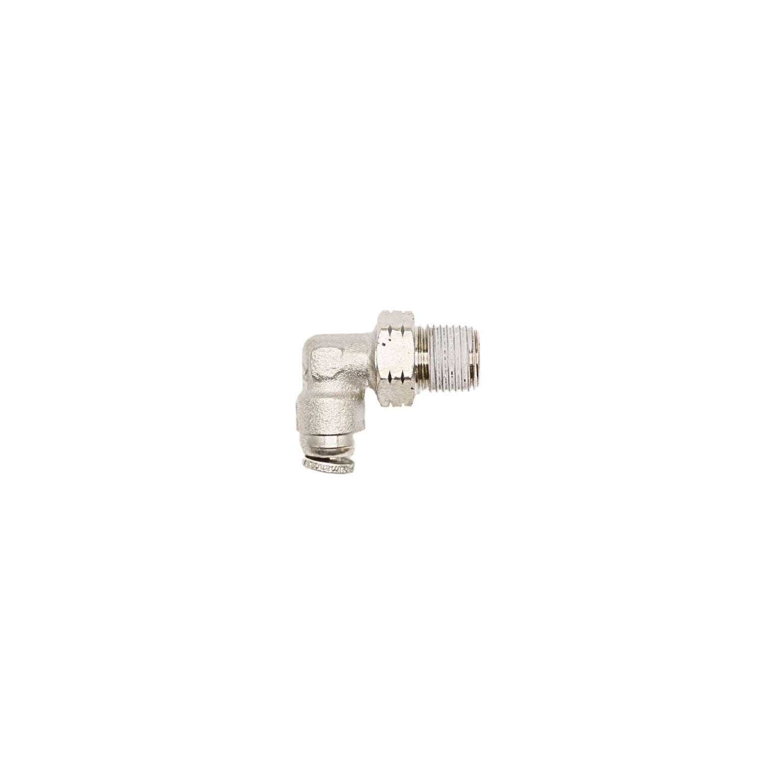 Brass Push-in fitting 1/8 in Tube 1/8 in MNPT Swivel elbow