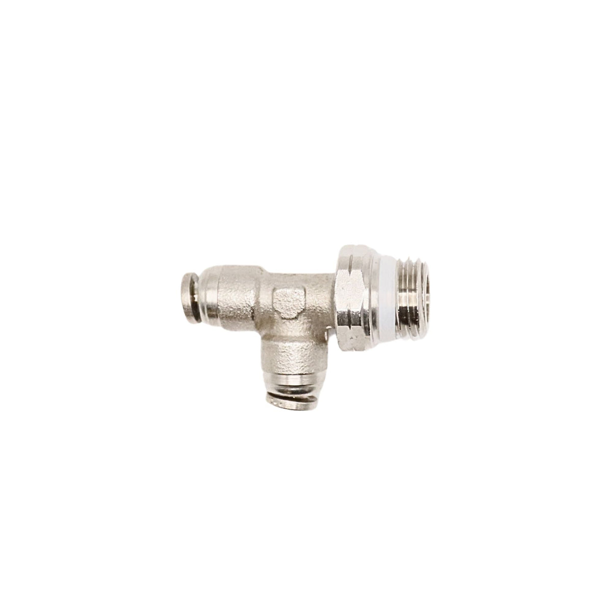 Aventics-NP Brass Push-in fitting 1/8&quot; Tube X 1/4&quot;NPT Universal male swivel run tee used on numatics-aventics product line