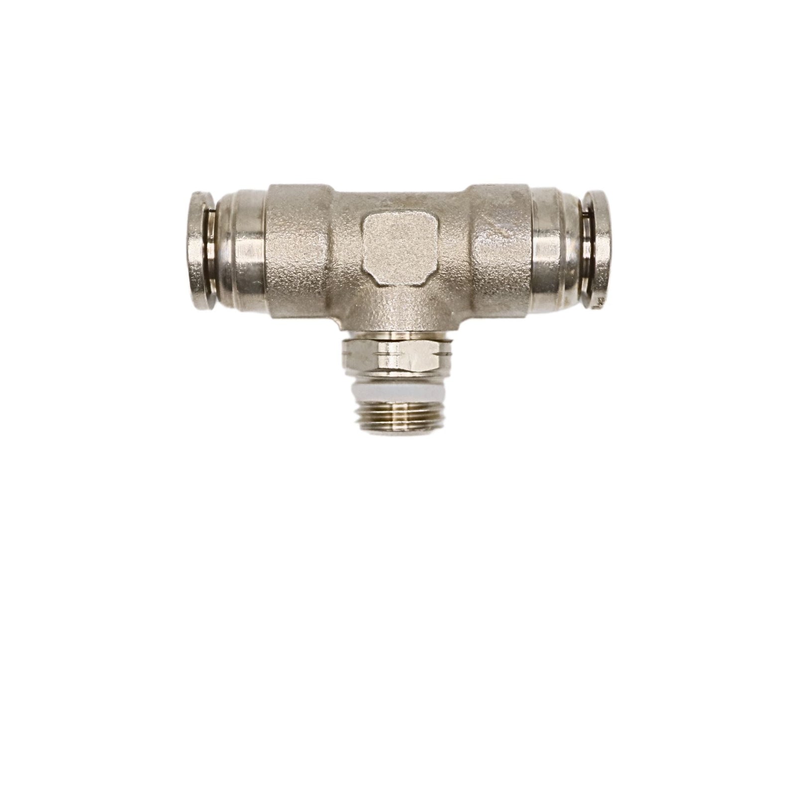 Brass Push-in fitting 3/8 in Tube 1/4 in MNPT Swivel branch tee