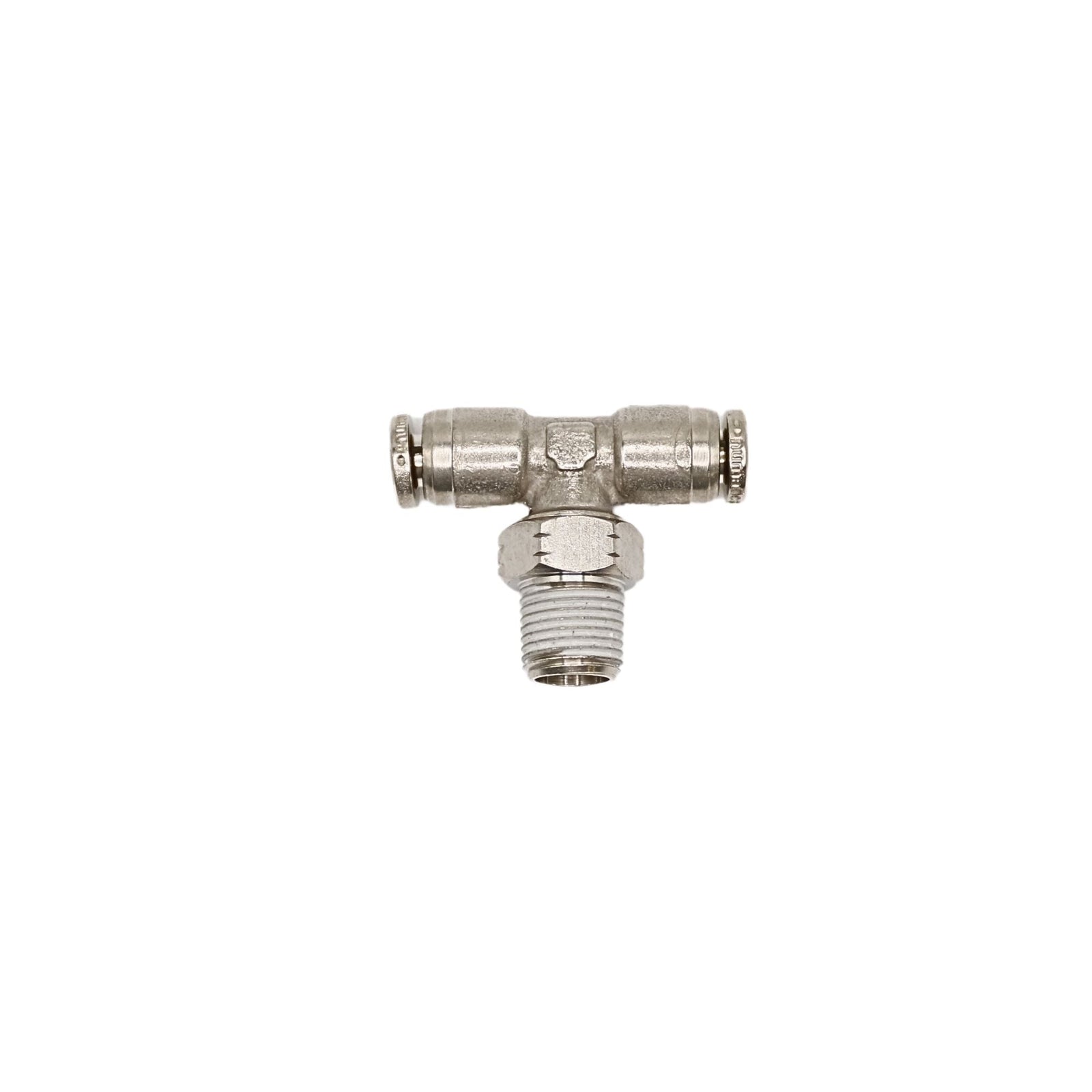 Push-in fitting 5/32 in Tube 1/8 in MNPT Swivel branch tee 