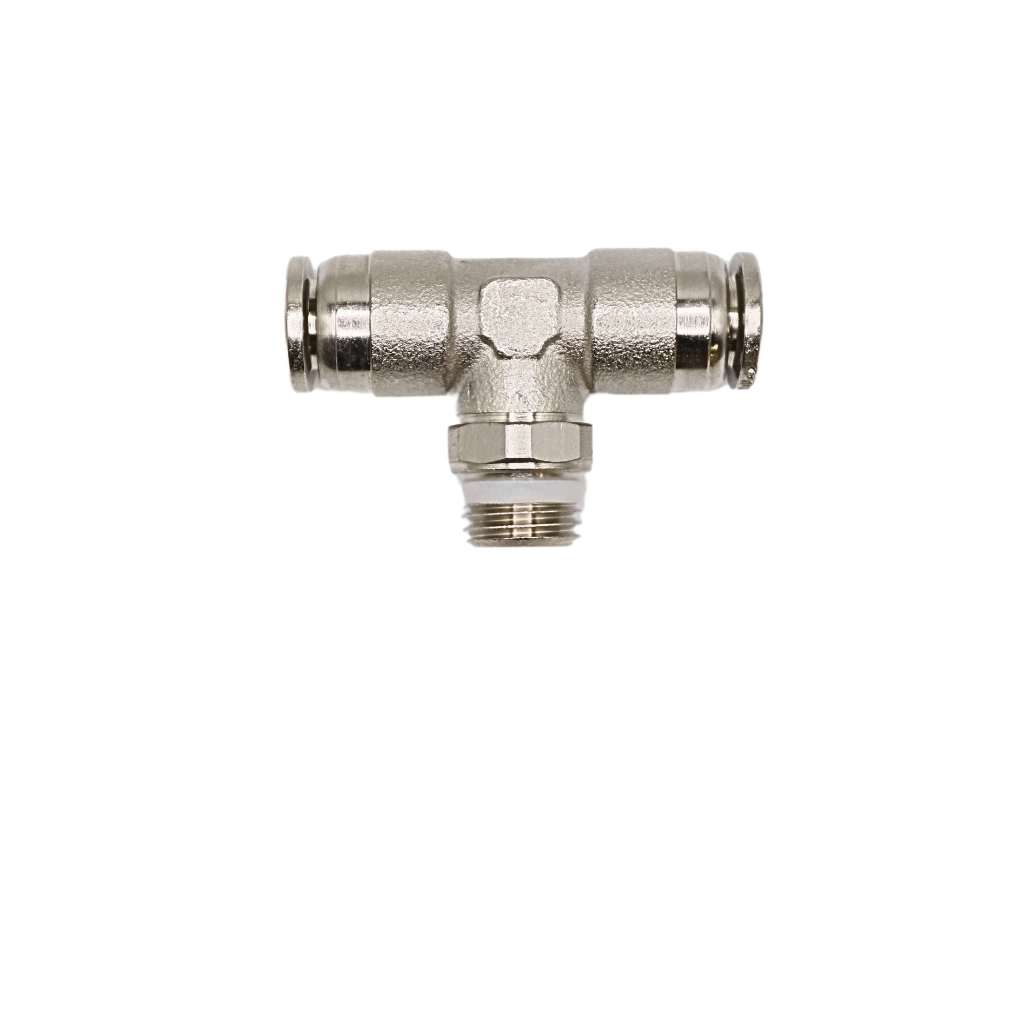 Push-in fitting 8mm Tube 1/4 in MNPT Swivel branch tee