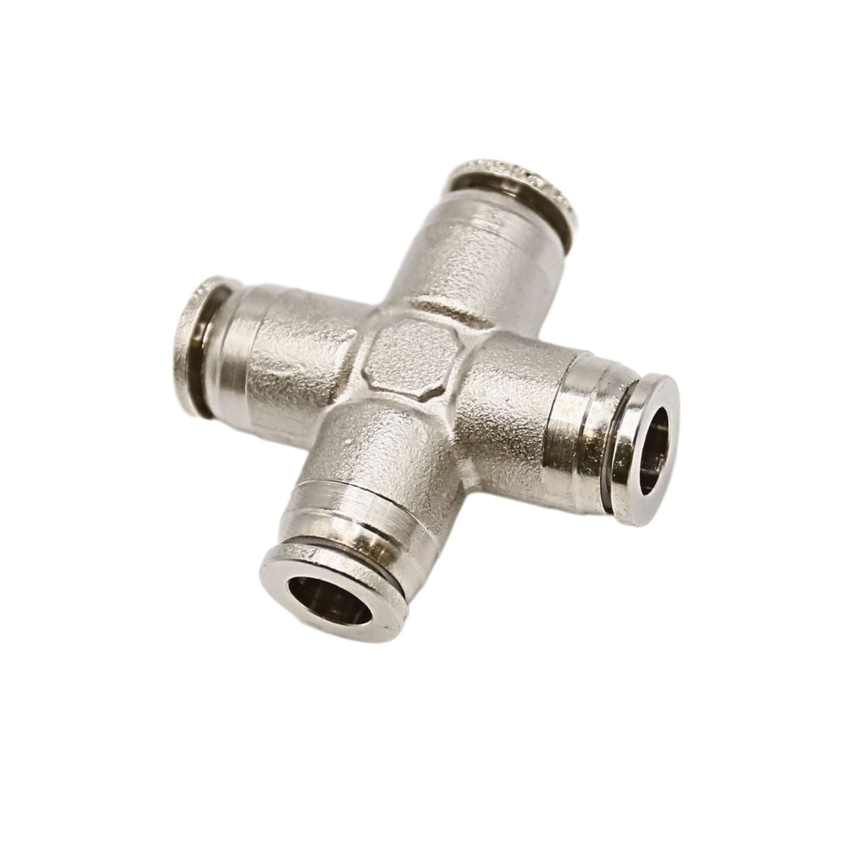 Brass Push-in fitting 8mm Tube union cross