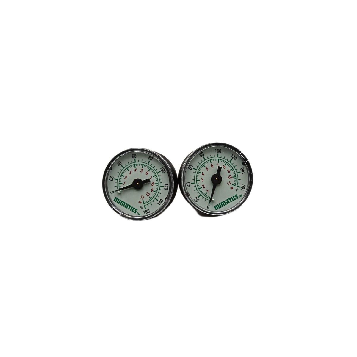 Numatics l Aventics Sandwich Regulator MK15 Series Dual PR 10-130PSI | 152RD100J000000 - gauge view