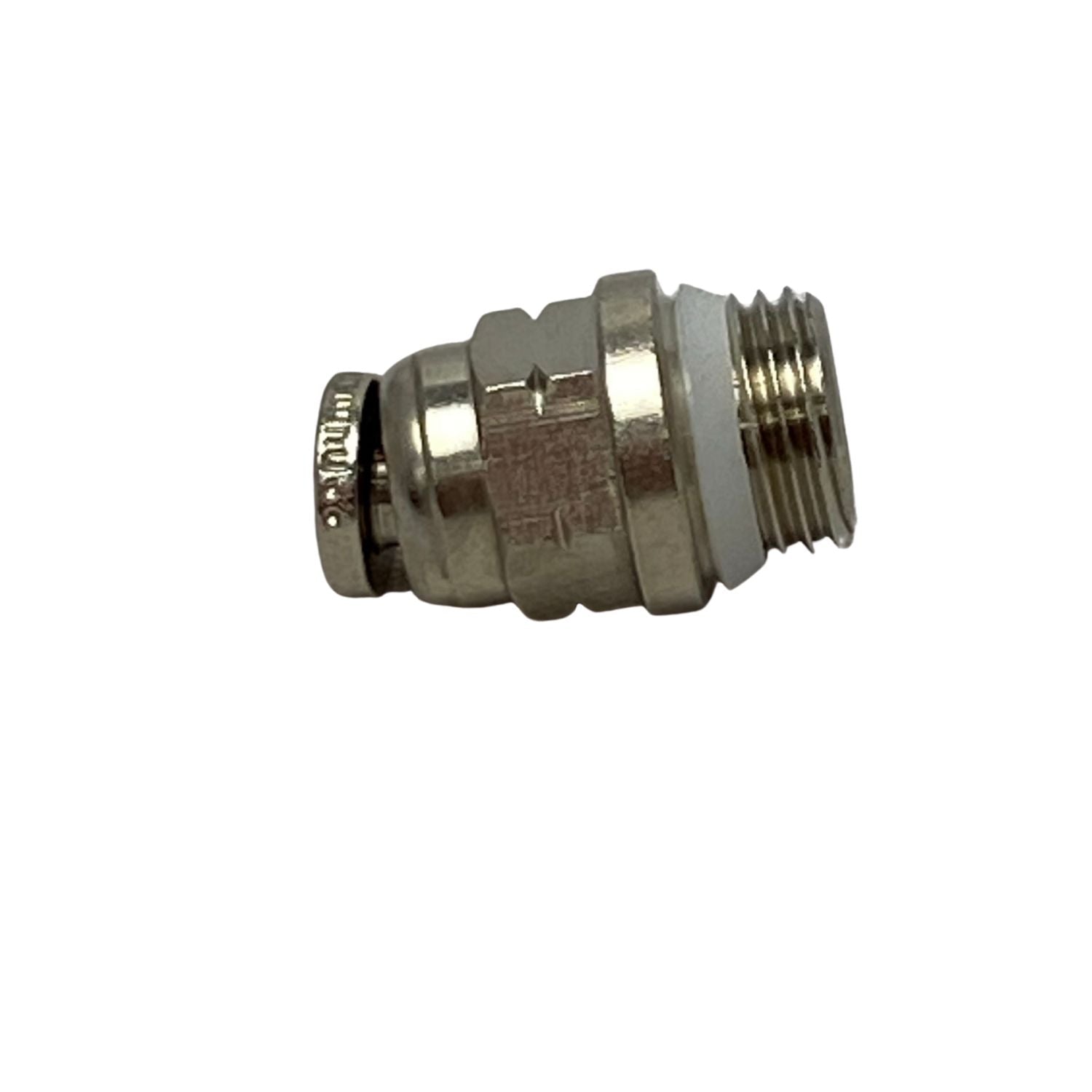 side view of a metal male connector