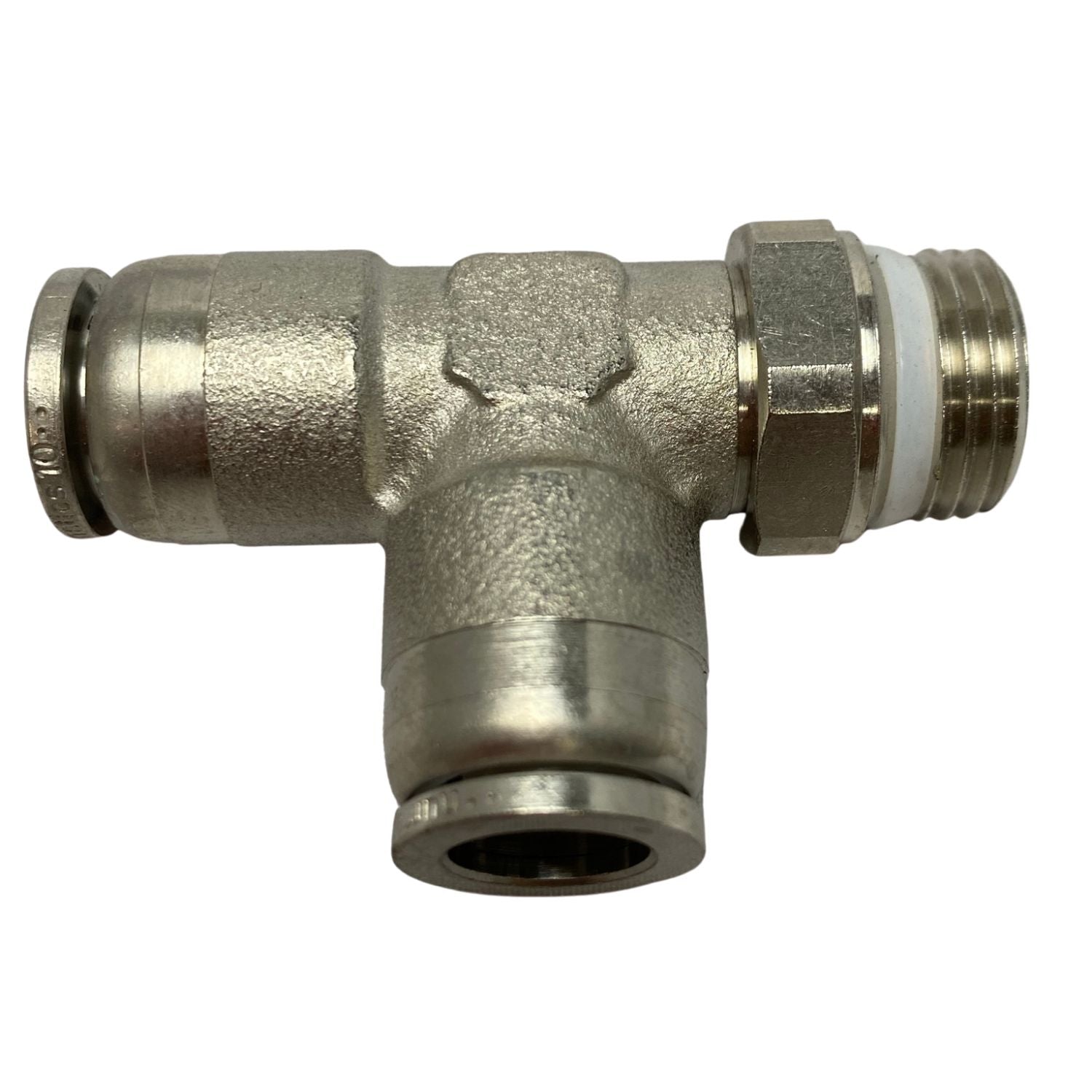 Swivel Tee fitting with thread on the top right side of tee