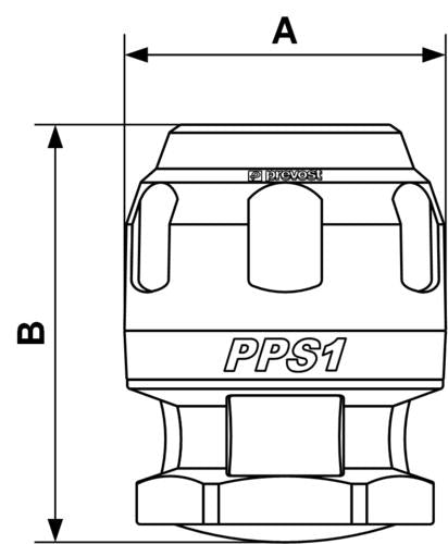 Prevost | 1 in Aluminum Pipe Cap | PPS1 BO32