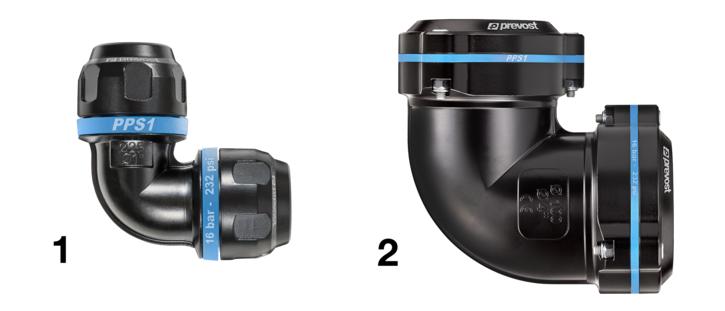 Prevost | 1" Pipe x 1/2" MNPT 90 degree Elbow | PPS1 9CM25253
