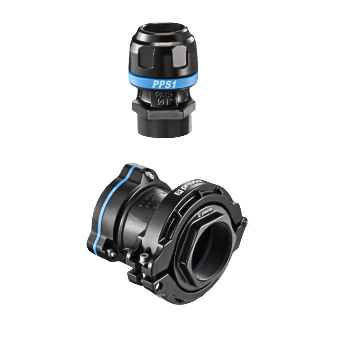 PPS1 MF - 3/4"- 1/2" FNPT Aluminum female thread straight fitting for pipe used on PrevoS1 product line