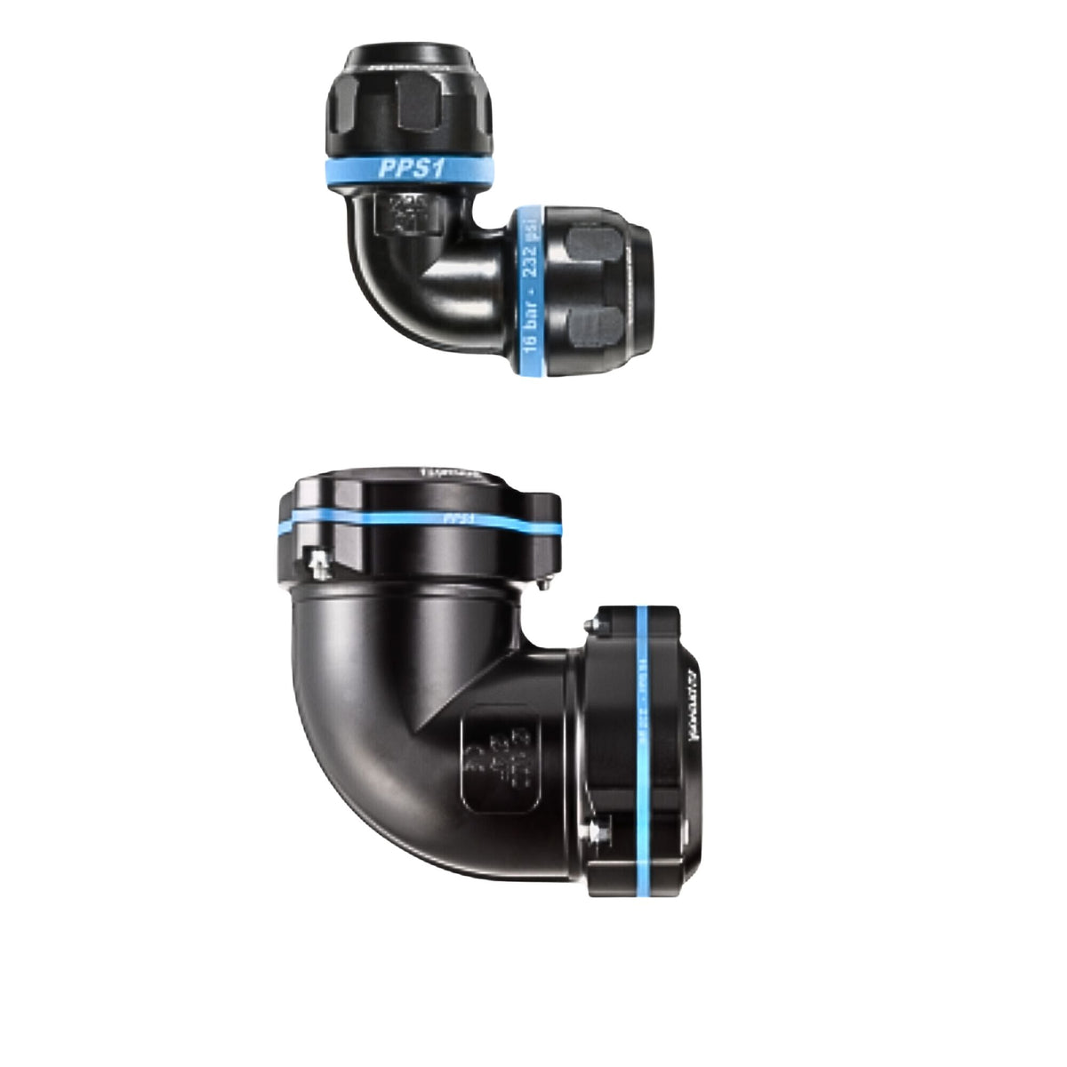 PPS1 9C - 90° - 3/4" Aluminum union elbow fitting for pipe used on PrevoS1 product line
