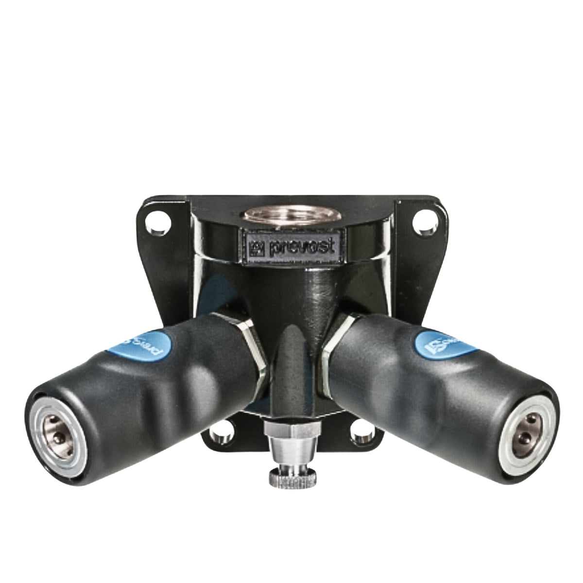 Female thread double wall manifold - 2 couplers and drain - 1/4" Industrial Interchange used for prevoS1 products