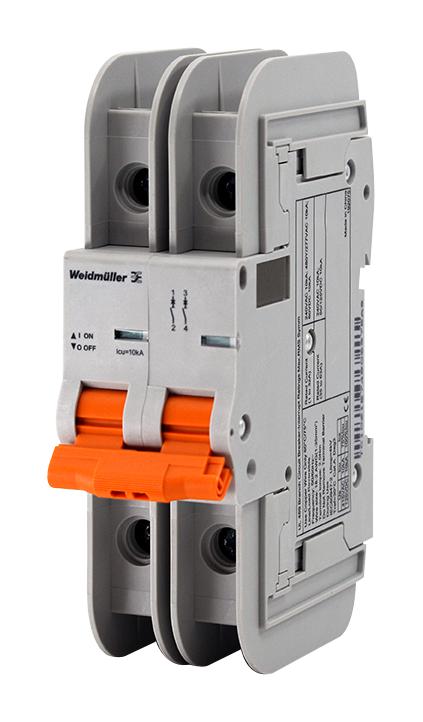 Weidmuller | Mini Circuit Breaker 489 2P C 5A ACDC, BR2C5UC | 2478110000