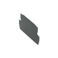 black flat end plate