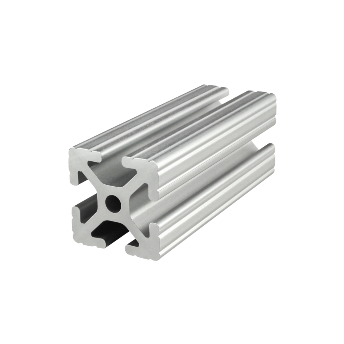 metal squared 80/20 bar with a T-slot along each side