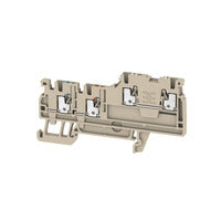 side view of a beige actuator terminal with rail mounting on the bottom
