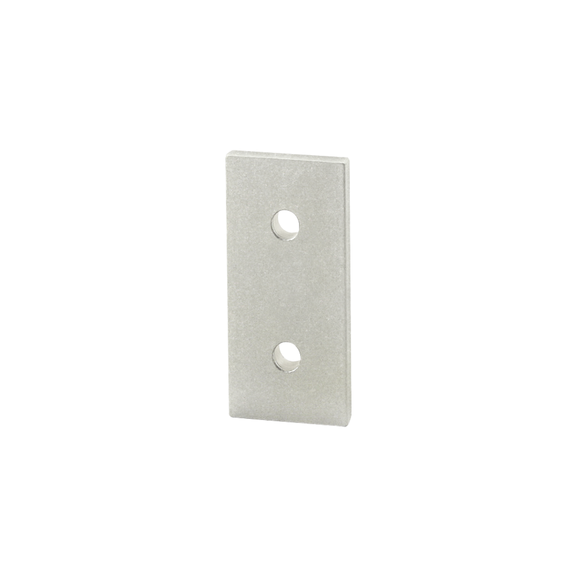 upright rectangle flat plate with two mounting holes