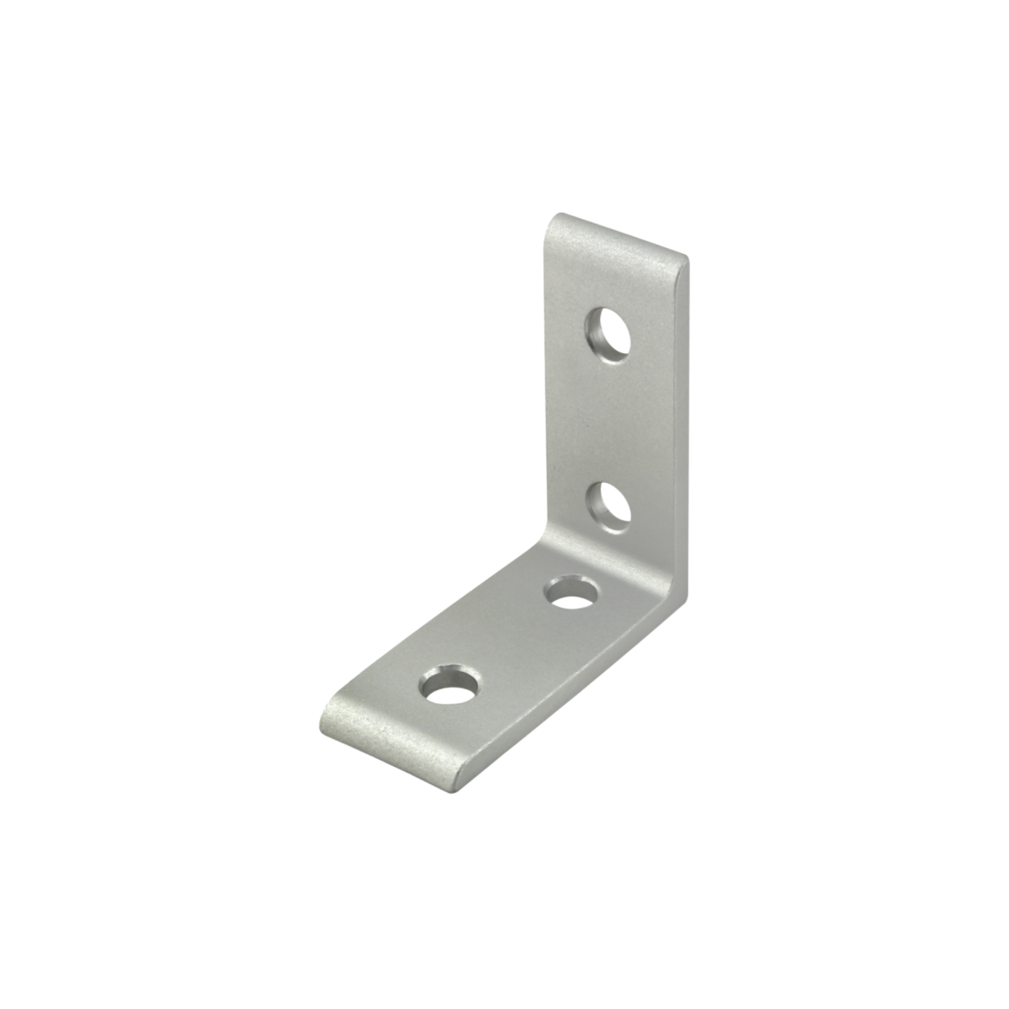 metal corner bracket with two mounting holes on each of the two sides