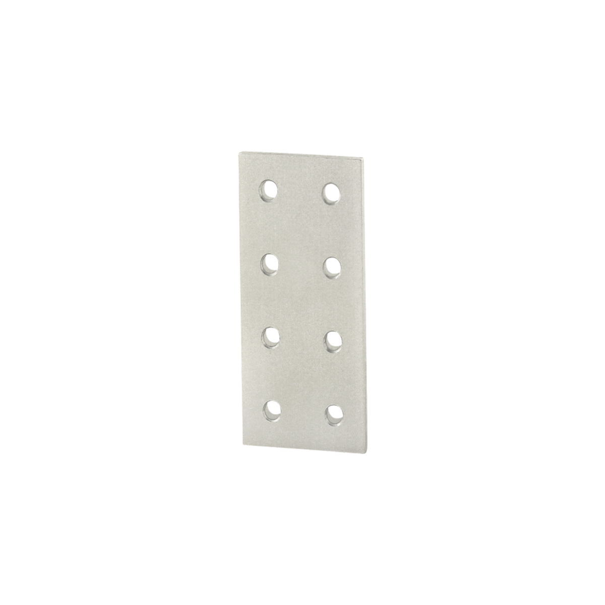 upright rectangle flat joining plate with eight mounting holes