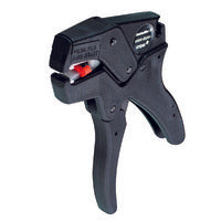 side view of a black handheld stripping and cutting tool