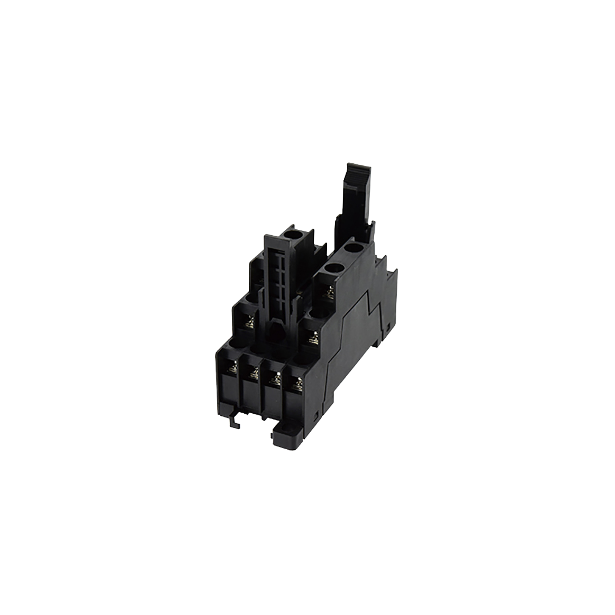 side view of a socket DIN mount with multiple terminal points