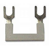 Grey metal U jumper with two prongs on each end