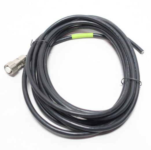 Black cable with threaded end
