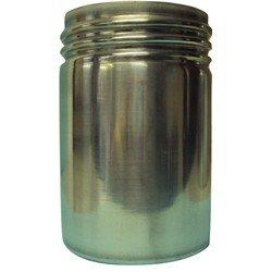 upright aluminum jar